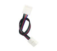 SOLUSTRE Connecteur Bande LED Rgb sans Soudure Câble Double Tête Rapide Ligne Connexion Lampe Colorée Facile à Installer