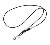 SOLUSTRE Cordon Magnétique pour Bouchons D'oreille Noir, Protection Auditive Anti-perte en Silicone Flexible, Usage Polyvalent pour Sommeil Confortable et Sécurité
