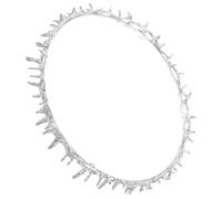 SOLUSTRE Couronne Médiévale en Métal Argenté à Épines pour Anniversaire, Accessoire Renaissance Unisexe, Bandeau Royal Élégant pour Fêtes et Bals, Couvre-chef Original et Solide