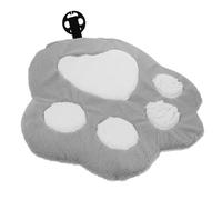 SOLUSTRE Coussin De Siège Auto Forme De Patte De Chat Coussin Décoratif Kawaii Peluche Pour Voiture Et Chaise Confort Optimal Et Froid Gris