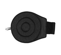 SOLUSTRE Coussin Pivotant Noir Double Anneau Pour Siège Auto Rotatif, Matériau Écologique Résistant à L'usure, Usage Voiture Pour Personnes Âgées Et Femmes Enceintes