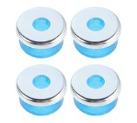 SOLUSTRE Coussins de Skateboard en PVC 95a pour Patins à roulettes Double Rangée, Kit de 8 Pièces avec Bagues de Stabilité en Métal, Accessoires pour Amortir Chocs et Améliorer la Fluidité