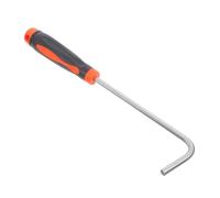 SOLUSTRE Crochet de Levage Inoxydable avec Poignée Caoutchouc Outil Polyvalent pour Volet et Levage de Regard Ergonomique et Robuste pour Usage Domestique et Professionnel