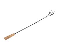 SOLUSTRE Crochet de Tisonnier Robuste pour Foyer Outil à Deux Sections pour Barbecue et Camping Chaleur pour Usage Intérieur et Extérieur Accessoire Pratique pour Cheminée et