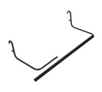 SOLUSTRE Crochet Pour Planche Perforée Porte-serviette Papier Métal Noir Support Torchons Compatible Avec Toutes Planche Standard Et Facile à Installer