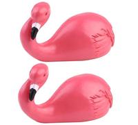SOLUSTRE Crochets Adhésifs Décoratifs Supports pour Chapeaux et Paquet Grosse Capacité de Charge Flamant Rose Cartoon en Résine, Étanches 2 Pièces pour Portes et