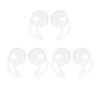 SOLUSTRE Crochets et Couvre-Oreilles Lot de 6 Pièces Facile à Installer en Silicone Blanc Anti-dérapant pour Écouteurs sans Fil Adapté pour Appels Vidéo et Écoute Musicale