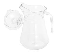 SOLUSTRE Cruche à Jus Acrylique Pichet Transparent Au Chaud et Au Froid Verseur pour Boissons Maison Distributeur Sécurisé pour Famille et