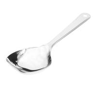 SOLUSTRE Cuillère à Service Acier Inoxydable Tête Carrée Longue et Profonde pour Buffet Restaurant Hôtel Service de Riz et Portions Collectives