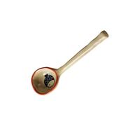 SOLUSTRE Cuillère en Céramique Peinte Main de Style Japonerie, Surface Lisse et Pratique, pour Soupe et Café, pour Repas en Famille ou Restaurants