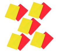 SOLUSTRE D'arbitre de Football Utilisation Solide et Portable en PVC Léger Jeu de 10 Cartes Rouges et Jaunes, pour Matchs Officiels pour Arbitres Professionnels