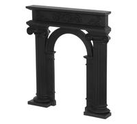 SOLUSTRE Décoration de Mariage Miniature en Plastique Noir Arche Élégante et Assemblage Facile pour ou Nuptiale Portable