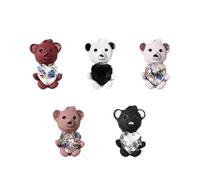 SOLUSTRE Décoration D'ongles 3d en Cristaux Ours 5pcs pour Manucure DIY Pratique et Créative à Domicile Accessoires Uniques D'ourson