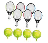 SOLUSTRE Décorations de Fête Tennis avec Ballons Aluminium et Balles Colorées pour Anniversaire et Événements