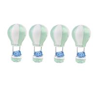 SOLUSTRE Décorations de Gâteau Éléphant 4 Pcs en Résine Verte Décorations de Gâteau d'Anniversaire Garçon et Filles Accessoires Créatifs pour Cupcakes et Fêtes d'Garçon et Filles