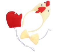 SOLUSTRE Déguisement Poulet Garçon Fille et Adulte avec Bandeau Coq Queue et Jaune pour Fêtes Chasse Aux Œufs et Célébrations Festives