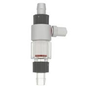 SOLUSTRE Diffuseur de Co2 Externe en Ligne pour Aquarium Planté, Clapet Anti-Retour, Conception Nano Bulles, Alliage D'aluminium Argenté, Croissance des Plantes en Aquarium
