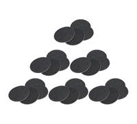 SOLUSTRE Disques de Papier de Verre Noirs Outil Pédicure et Solide en Carborundum pour Éliminer Callosités, 120 Pièces, Accessoire pour Pédale Électrique