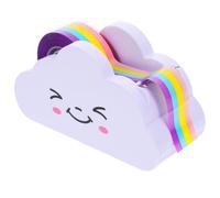 SOLUSTRE Distributeur de Ruban Adhésif de Nuage avec Rouleau Multicolore, Facile à Utiliser en Pp et Acier Inoxydable, pour Bureau à Domicile et Fournitures Scolaires