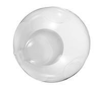 SOLUSTRE Double Verre Abat Jour Globe Rond à Filetage Protection Lampe pour Plafonnier Suspension Applique Murale Coque Sphérique Transparente Poussière Facile à Nettoyer Compatible Ampoule