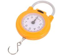 SOLUSTRE Dynamomètre Portable Jaune en Plastique et Métal Réponse Rapide, Balance Suspendue Chasse Voyage, Outil de Pesée Précis et Compact