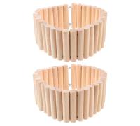 SOLUSTRE Échelle en Bois pour Hamster 2pcs, Accessoires pour Cage d'animaux Petits, Favorise Exercice Physique et Bien-