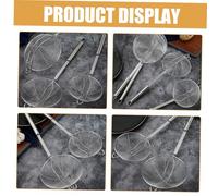 SOLUSTRE Écumoire Araignée Inox avec Crochet Passoire Mailles Fines pour Friture Tamis Cuisine Polyvalent et Ustensile Robuste pour Aliments Frits