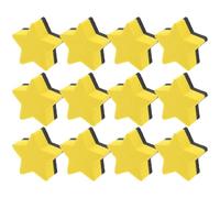 SOLUSTRE Effaceurs de Tableau Blanc, 24 Pièces, Mini Effaceurs Portables en Feutre et EVA, Forme Étoile Jaune, Magnétiques, pour Bureau et Enseignement