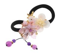 SOLUSTRE Élastiques à Cheveux Élastiques Épais en Caoutchouc 2pcs pour Femmes Vintage Forte Tenue Accessoires Portables pour Festivals et Occasions Spéciales