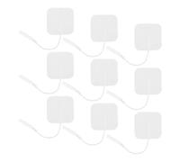 SOLUSTRE Électrodes de Stimulation Musculaire Auto-adhésives 40mm en Pvc Non Tissé Blanc, 24 Pièces pour Physiothérapie Sécurisée