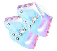 SOLUSTRE Embouts de Protection à roulettes en PVC, 1 Paire de Protège-Orteils Anti-Friction pour Roller et Patins à Roulette