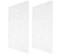 SOLUSTRE Ensemble De 2 Protège-cahier Transparent en Acrylique A5 6 Anneaux, Design Rechargeable et Bords Arrondis pour Usage Quotidien et Voyage Professionnel