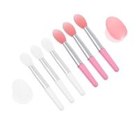 SOLUSTRE Ensemble de 2 Sets de Pinceaux à Lèvres en Silicone pour Application Uniforme de Rouge à Lèvres Liquide, Accessoires Cosmétiques Pratiques pour Usage Quotidien et Professionnel