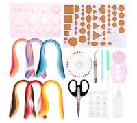 SOLUSTRE Ensemble de Quilling en Papier 18 Pièces pour Projets DIY, Matériel Artisanal en Papier, pour Enseignement et Loisirs Créatifs Garçon et Filles et Enseignants Couleur Aléatoire