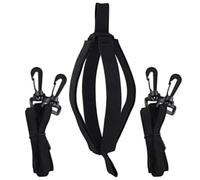 SOLUSTRE Entraîneur de Saut de Volleyball Noir en Nylon, 1 Set