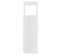 SOLUSTRE Étagère de Placard Extensible Réglable à Tension en Plastique Blanc, Facile à Démonter et Nettoyer, pour Armoires Cuisine et Dressing, 32-48 Cm