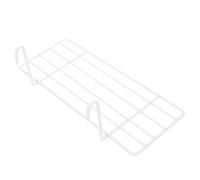 SOLUSTRE Étagère Murale Fil Métallique Blanche Rangement Mural Pratique pour Grille Murale Support Empilable pour Cuisine et Placard