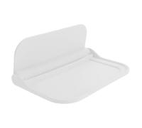 SOLUSTRE Étagère Murale Pliante Blanche sans Perçage Tablette de Rangement Autocollante Robuste pour Maison Support Mural Pliable Gain de Place Organisateur Multifonction pour Téléphone et
