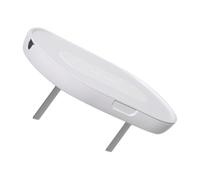SOLUSTRE Étagère Murale sans Percer pour Prise Électrique Support de Rangement Compact Plastique Blanc Organiseur Multifonction pour Câbles et Accessoires Salle de Bain Cuisine et Chambre