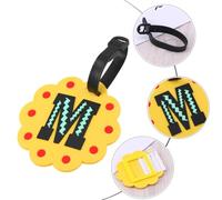 SOLUSTRE Étiquette de Valise Pvc Souple Lettres Alphabétiques pour Identification Facile, Légère et Résistante, pour Valises et Paquet D'école des Garçon et Filles