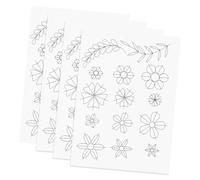 SOLUSTRE Feuilles de Positionnement Design Créatif et Polyvalent pour Quilling en Papier 4pcs en Bois Beige Outil Essentiel pour Travaux de Bricolage Papier