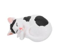 SOLUSTRE Figurine Chat Sommeil Décorative Ornement de Bureau pour Maison Statuette Solide et Détaillée Décoration Intérieure Unique pour Voiture et Bureau