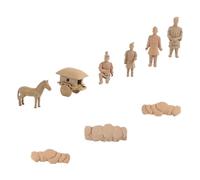 SOLUSTRE Figurines Soldat Terre Cuite Vintage Ornements pour Bureau et Décoration Souvenirs de Voyage avec Résistance et Texture