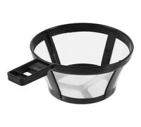 SOLUSTRE Filtre à Café Réutilisable Filtration Odeur Poignée en Nylon Noir Accessoire pour Machine à Café et Thé à Usage Domestique