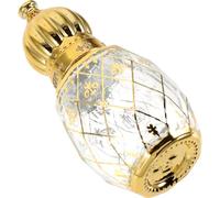 SOLUSTRE Flacon D'essence 8ml en Verre Style Moyen-Oriental Bouchon Doré, Léger et Unique pour Stockage et Emballage de Parfum Plusieurs Styles