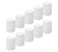 SOLUSTRE Flacons en PE Blanc Bouteille Plastique Portable de 20g Lot de 10 pour Rangement de pour Déplacement et Usage en Cabinet Vétérinaire