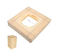 SOLUSTRE Foldable Rectangular Paper Lamp Shade With Elegant Bamboo Frame Lightweight Hanging Pendant Light Cover For Japanese Home Decor For Table Floor And Hotel Use