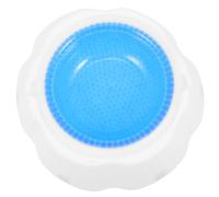 SOLUSTRE Gamelle Isotherme pour Chien et Chiot, Bol Givré Bleu en Plastique, Capacité Standard, Bol Rafraîchissant D'été Facile à Nettoyer, Adapté pour Alimentation et Hydratation