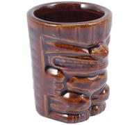 SOLUSTRE Gobelet Tiki Original Mini 50ml en Céramique pour Cocktail