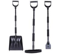 SOLUSTRE Grattoir à Neige Glace Multifonction Pelle en Fer et Manche Télescopique Réglable pour Toit de Maison et Capot en Hiver